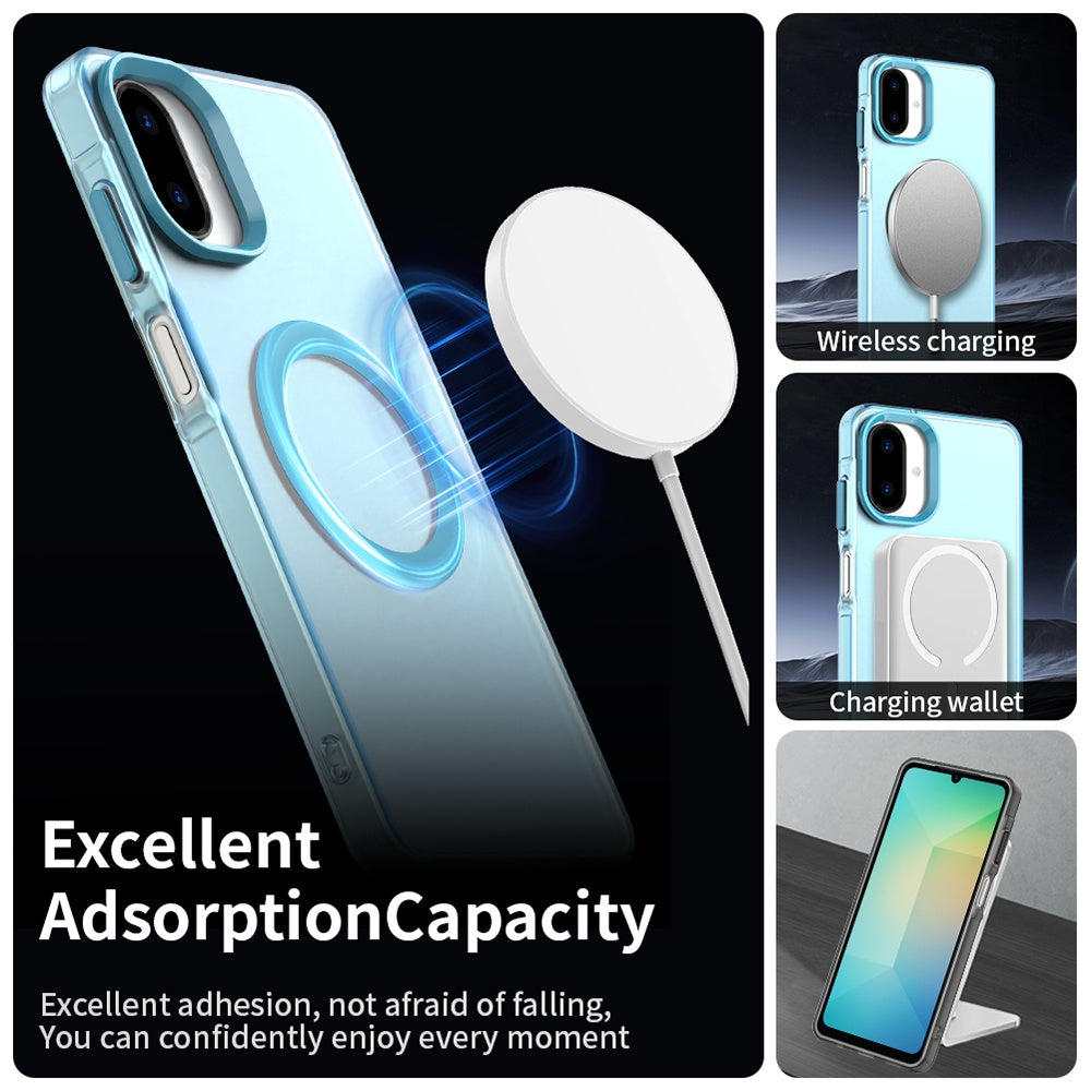 MagSafe-etui til Samsung Galaxy A07 4G A075, Techsuit, CandyCase, Blå