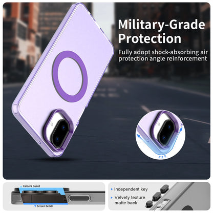 MagSafe-etui til Samsung Galaxy A07 4G A075, Techsuit, CandyCase, Lilla