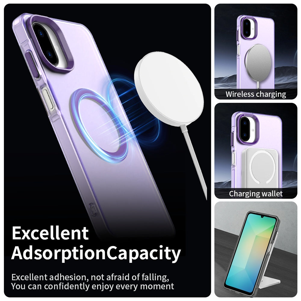 MagSafe-etui til Samsung Galaxy A07 4G A075, Techsuit, CandyCase, Lilla