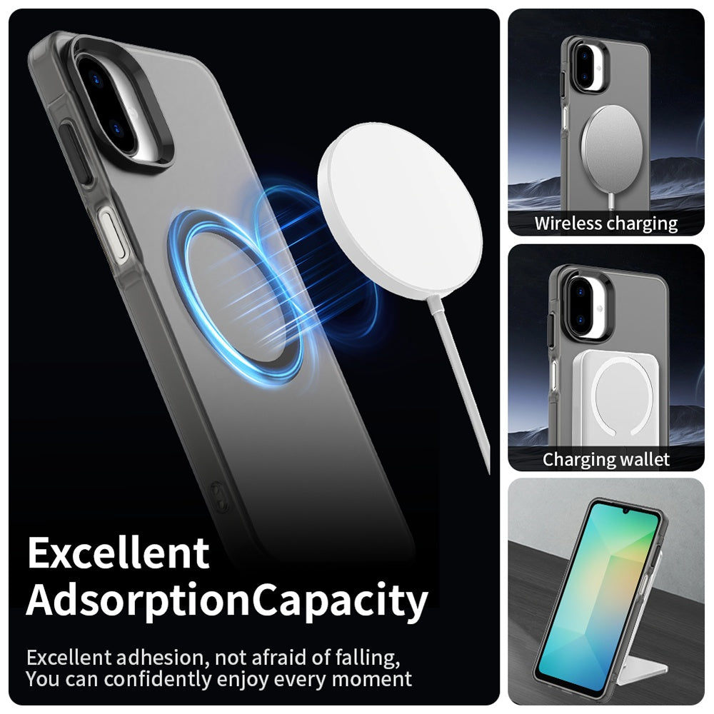 MagSafe-etui til Samsung Galaxy A07 4G A075, Techsuit, CandyCase, Sort