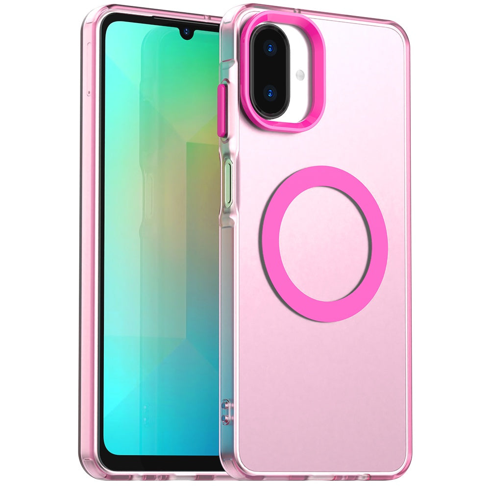 MagSafe-etui til Samsung Galaxy A07 4G A075, Techsuit, CandyCase, Lyserød