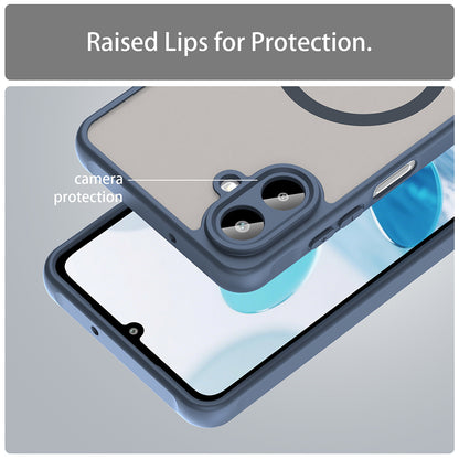 MagSafe-etui til Samsung Galaxy A07 4G A075, Techsuit, HaloFrost II, Mørkeblå