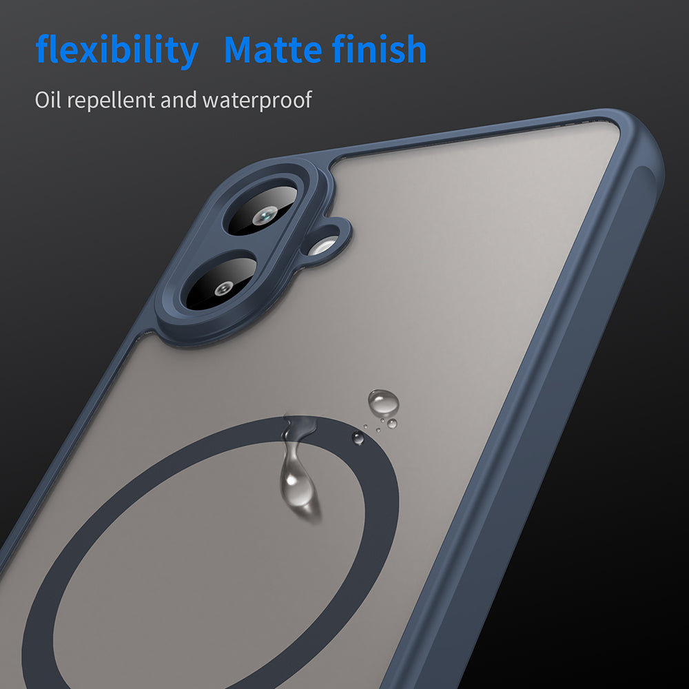 MagSafe-etui til Samsung Galaxy A07 4G A075, Techsuit, HaloFrost II, Mørkeblå
