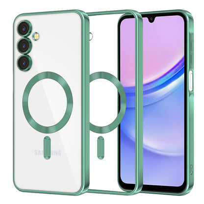 MagSafe-etui til Samsung Galaxy A15 5G A156 / A15 A155, Techsuit, Luxury Crystal, Lysegrøn