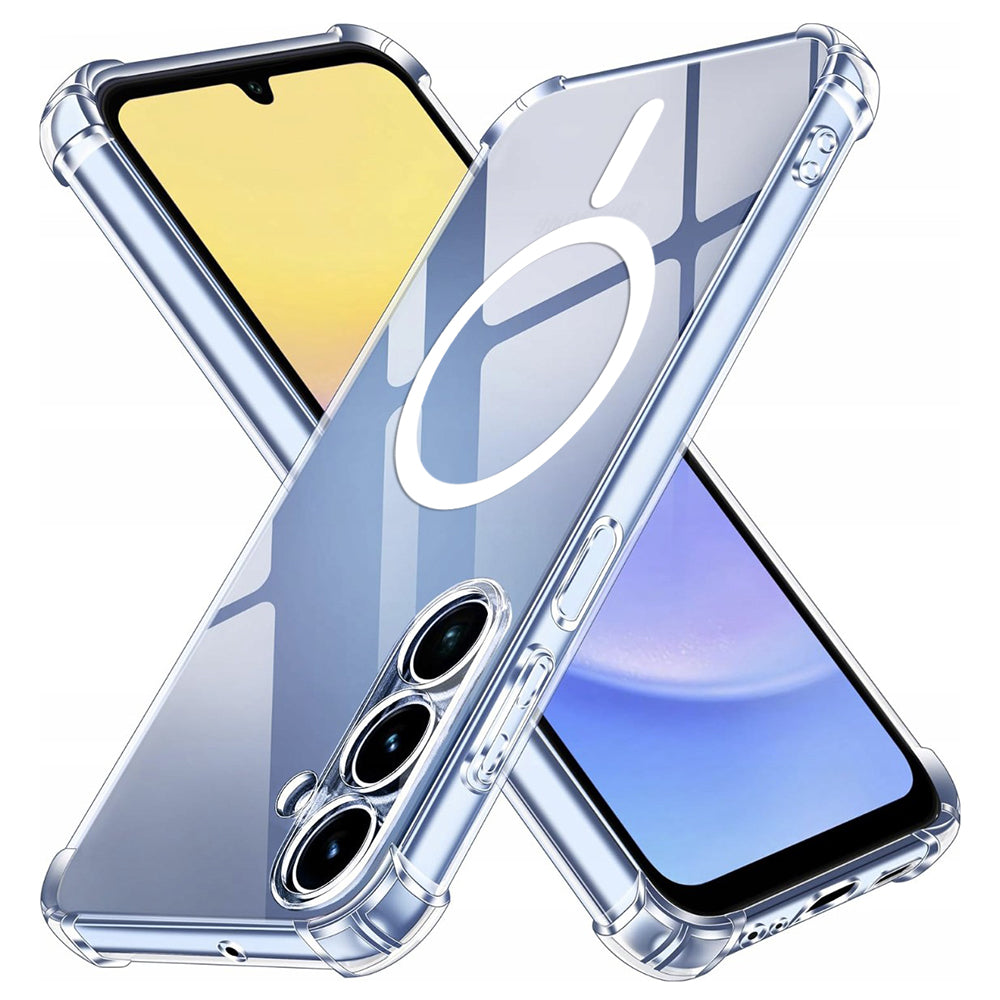 MagSafe-etui til Samsung Galaxy A15 5G A156 / A15 A155, Techsuit, stødabsorberende, gennemsigtig