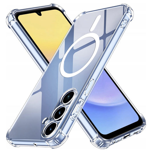 MagSafe-etui til Samsung Galaxy A15 5G A156 / A15 A155, Techsuit, stødabsorberende, gennemsigtig