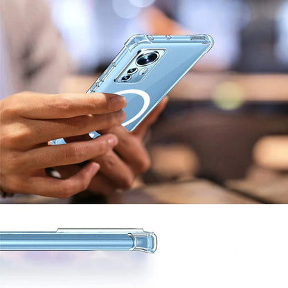 MagSafe-etui til Samsung Galaxy A15 5G A156 / A15 A155, Techsuit, stødabsorberende, gennemsigtig