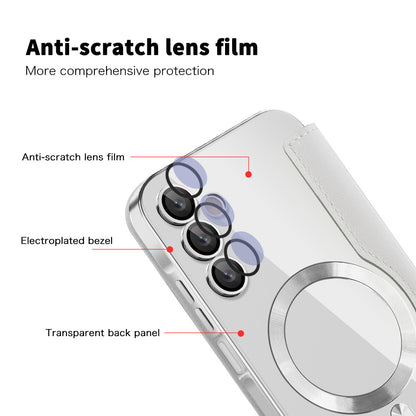 MagSafe Case for Samsung Galaxy A15 5G A156 / A15 A155, Techsuit, SmartMag Book, Gray