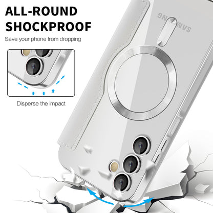 MagSafe Case for Samsung Galaxy A15 5G A156 / A15 A155, Techsuit, SmartMag Book, Gray