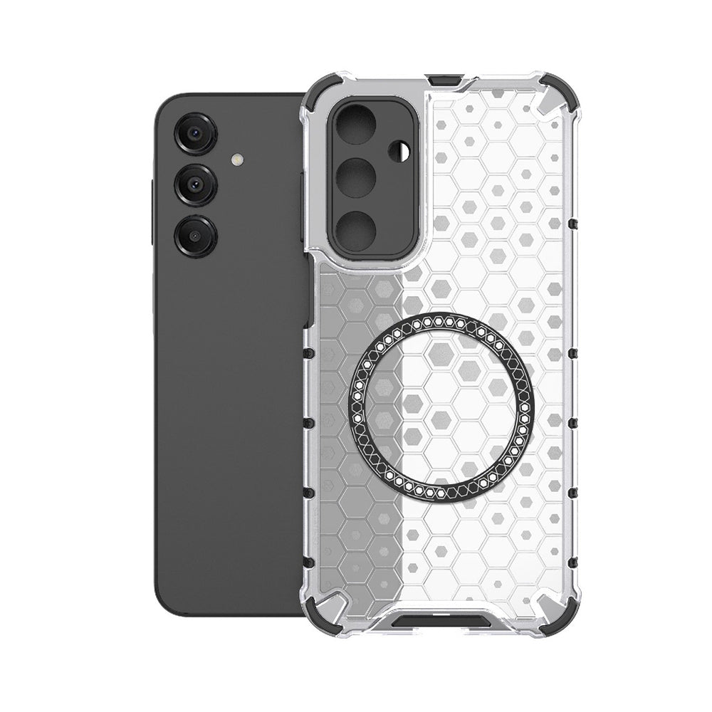 MagSafe-etui til Samsung Galaxy A16 5G A166 / A16 4G A165, Techsuit, HoneyComb Shield, Hvid