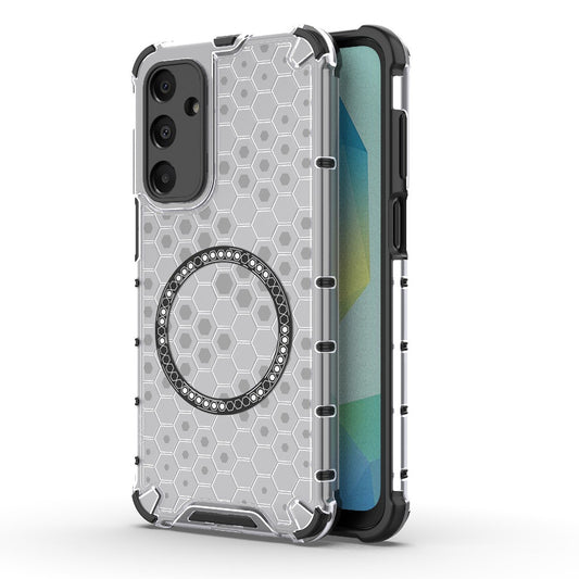 MagSafe-etui til Samsung Galaxy A16 5G A166 / A16 4G A165, Techsuit, HoneyComb Shield, Hvid