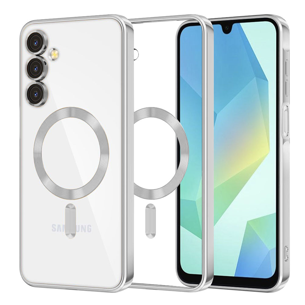MagSafe-cover til Samsung Galaxy A16 5G A166 / A16 4G A165, Techsuit, Luxury Crystal, Sølv