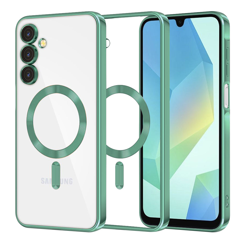 MagSafe-etui til Samsung Galaxy A16 5G A166 / A16 4G A165, Techsuit, Luxury Crystal, Lysegrøn