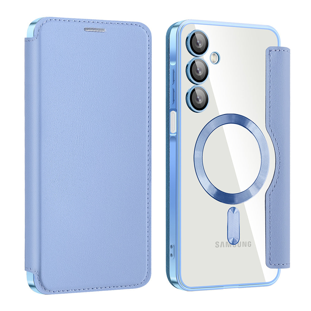 MagSafe-etui til Samsung Galaxy A16 5G A166 / A16 4G A165, Techsuit, SmartMag Book, Blå