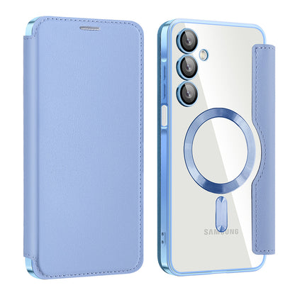 MagSafe-etui til Samsung Galaxy A16 5G A166 / A16 4G A165, Techsuit, SmartMag Book, Blå