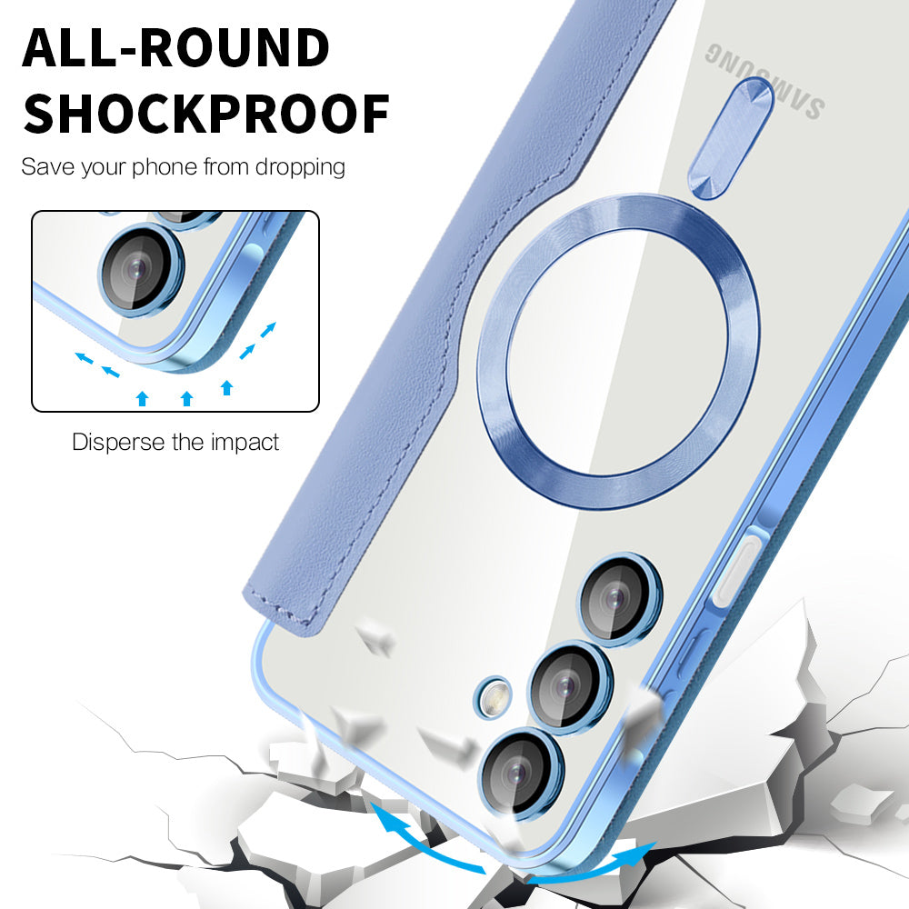 MagSafe-etui til Samsung Galaxy A16 5G A166 / A16 4G A165, Techsuit, SmartMag Book, Blå