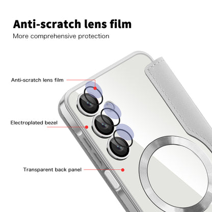 MagSafe-etui til Samsung Galaxy A16 5G A166 / A16 4G A165, Techsuit, SmartMag Book, Grå