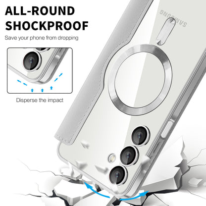 MagSafe-etui til Samsung Galaxy A16 5G A166 / A16 4G A165, Techsuit, SmartMag Book, Grå