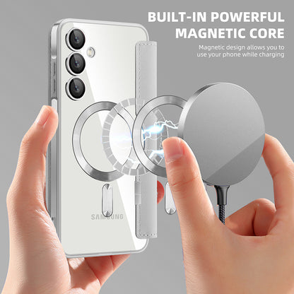 MagSafe-etui til Samsung Galaxy A16 5G A166 / A16 4G A165, Techsuit, SmartMag Book, Grå