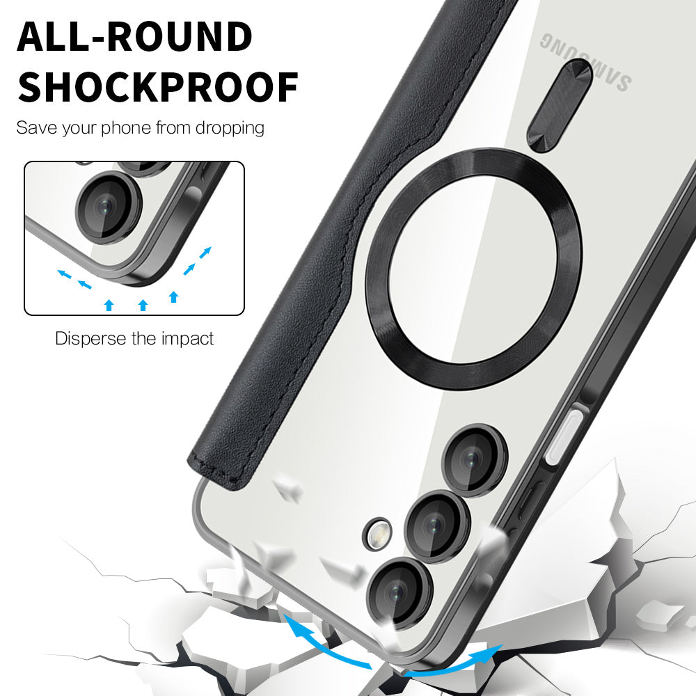 MagSafe-etui til Samsung Galaxy A16 5G A166 / A16 4G A165, Techsuit, SmartMag Book, Sort