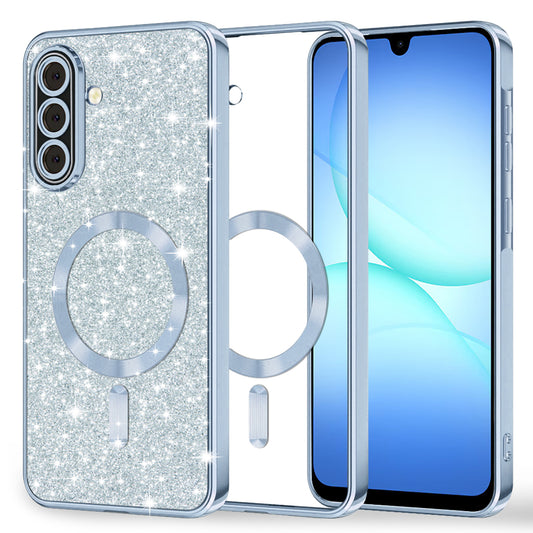 MagSafe-etui til Samsung Galaxy A17 4G / A17 5G, Techsuit, Luxury Glitter, Bleu
