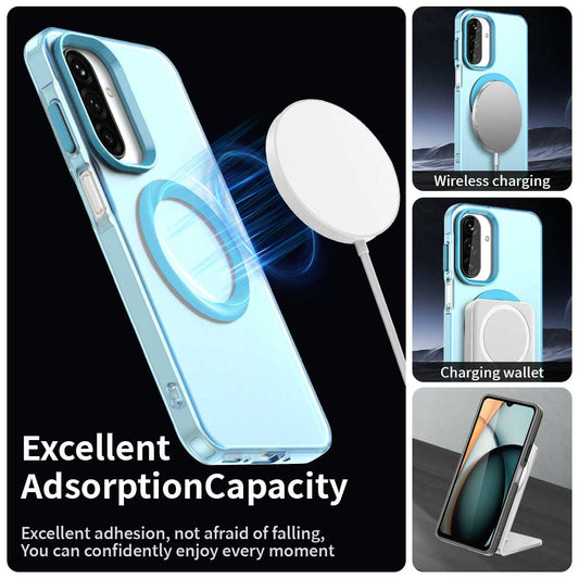 MagSafe-etui til Samsung Galaxy A17 5G, Techsuit, CandyCase, Blå