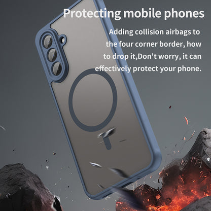 MagSafe-etui til Samsung Galaxy A17 5G, Techsuit, HaloFrost II, Mørkeblå