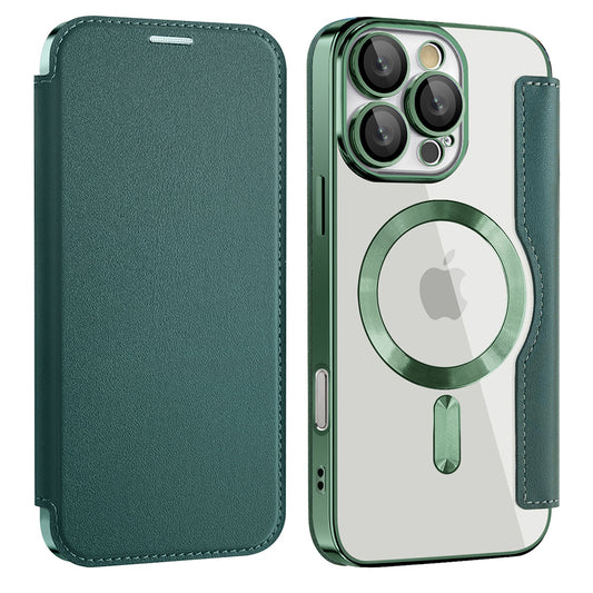 MagSafe-etui til Samsung Galaxy A17 5G, Techsuit, SmartMag Book, Grøn