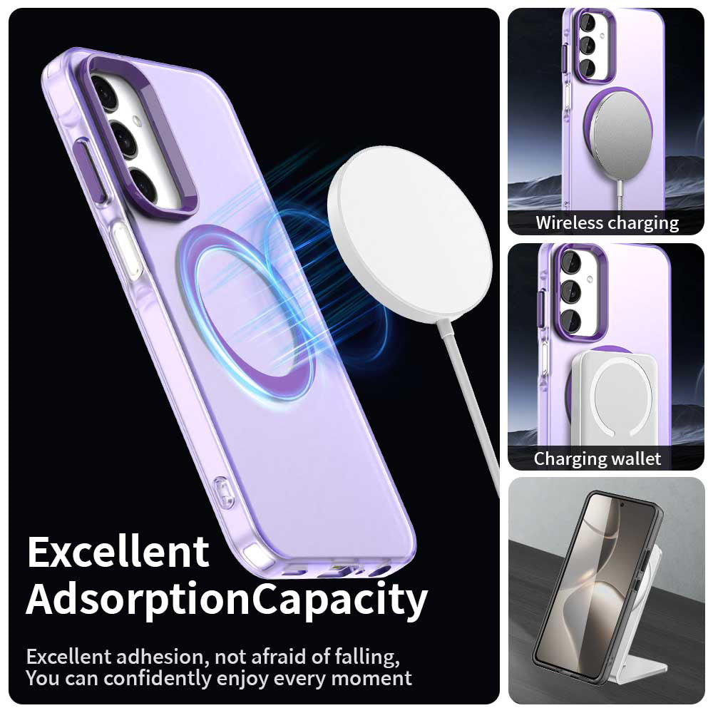 MagSafe-etui til Samsung Galaxy A25 A256, Techsuit, CandyCase, Lilla