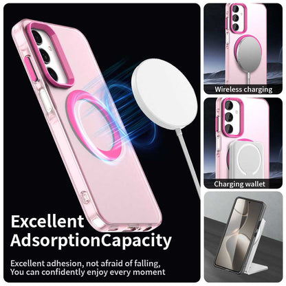 MagSafe-etui til Samsung Galaxy A25 A256, Techsuit, CandyCase, Lyserød