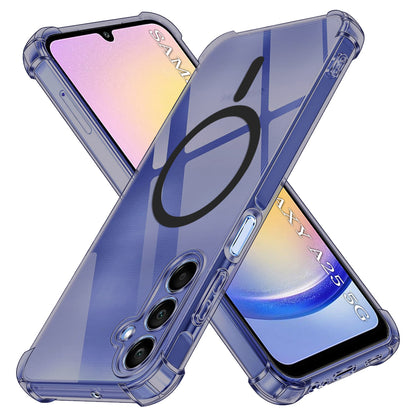 MagSafe-etui til Samsung Galaxy A25 A256, Techsuit, stødabsorberende klar, røgfarvet