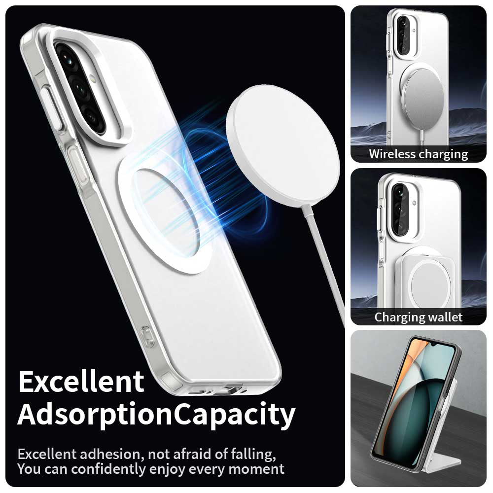 MagSafe-etui til Samsung Galaxy A26 A266, Techsuit, CandyCase, Hvid