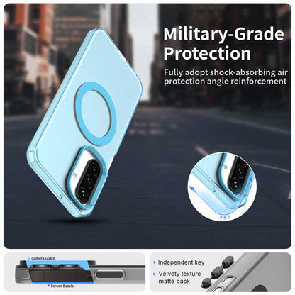 MagSafe-etui til Samsung Galaxy A26 A266, Techsuit, CandyCase, Blå