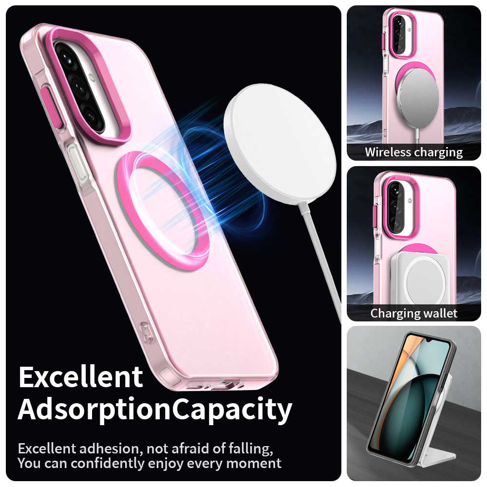 MagSafe-etui til Samsung Galaxy A26 A266, Techsuit, CandyCase, Lyserød