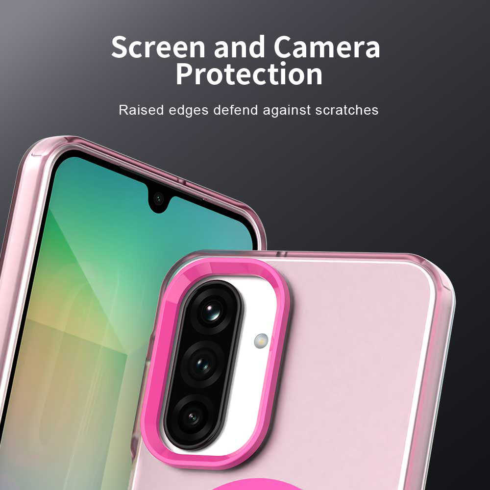 MagSafe-etui til Samsung Galaxy A26 A266, Techsuit, CandyCase, Lyserød