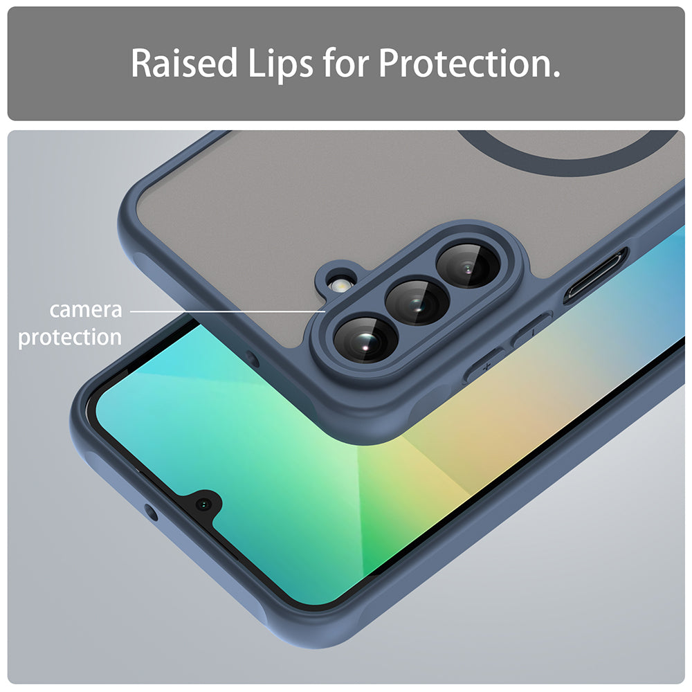 MagSafe-etui til Samsung Galaxy A26 A266, Techsuit, HaloFrost II, Mørkeblå