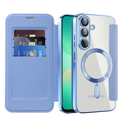 MagSafe-etui til Samsung Galaxy A26 A266, Techsuit, SmartMag Book, Blå