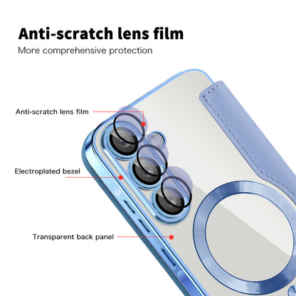 MagSafe-etui til Samsung Galaxy A26 A266, Techsuit, SmartMag Book, Blå
