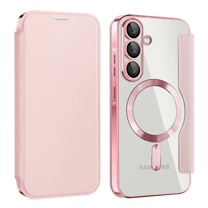 MagSafe-etui til Samsung Galaxy A26 A266, Techsuit, SmartMag Book, Lyserød