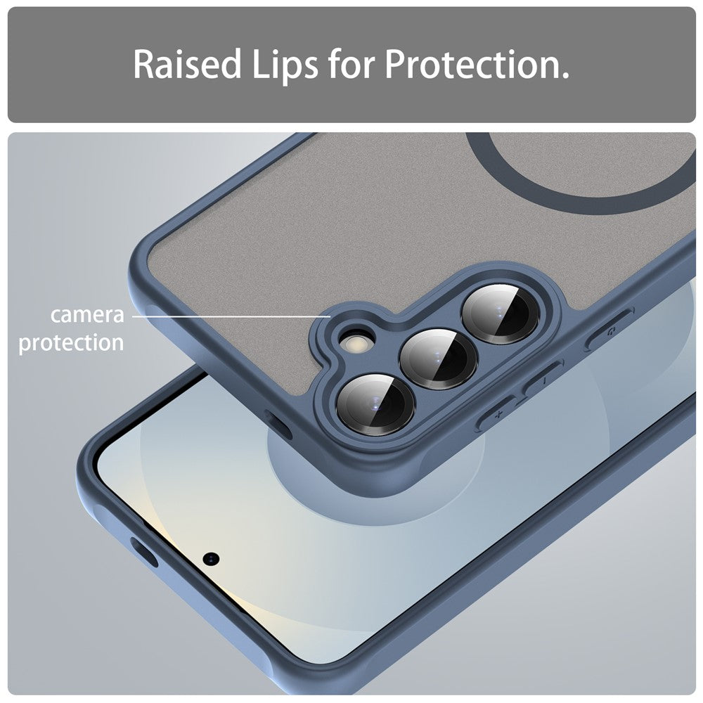 MagSafe-etui til Samsung Galaxy A27 5G, Techsuit, HaloFrost II, Mørkeblå