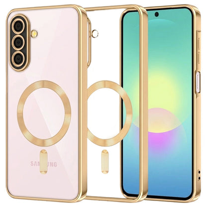 MagSafe-etui til Samsung Galaxy A27 5G, Techsuit, Luxury Crystal, Guld