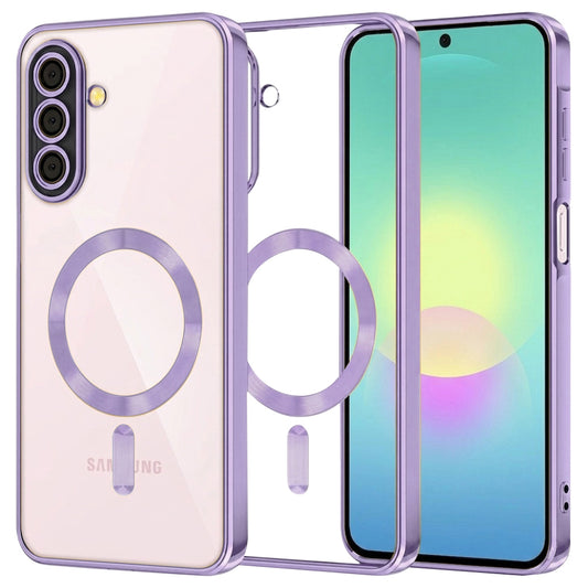 MagSafe-etui til Samsung Galaxy A27 5G, Techsuit, Luxury Crystal, Lys lilla