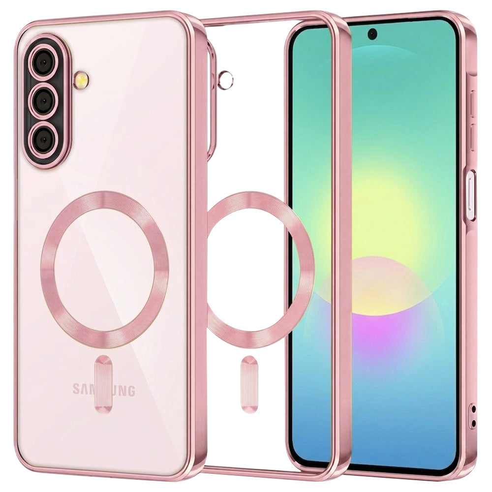 MagSafe-etui til Samsung Galaxy A27 5G, Techsuit, Luxury Crystal, Pink