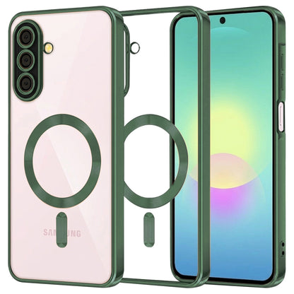 MagSafe-etui til Samsung Galaxy A27 5G, Techsuit, Luxury Crystal, Mørkegrøn