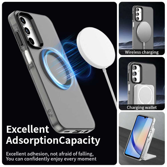 MagSafe-etui til Samsung Galaxy A35 5G A356, Techsuit, CandyCase, Sort