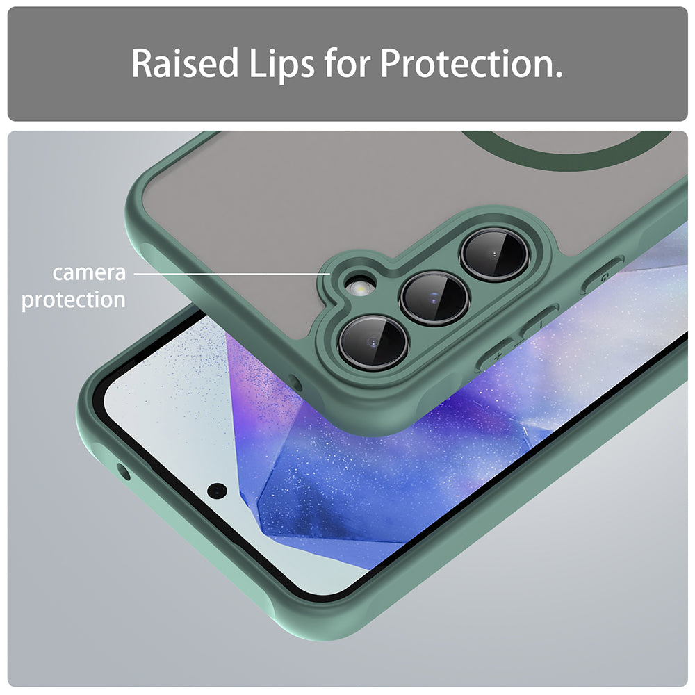 MagSafe-etui til Samsung Galaxy A35 5G A356, Techsuit, HaloFrost II, Grøn