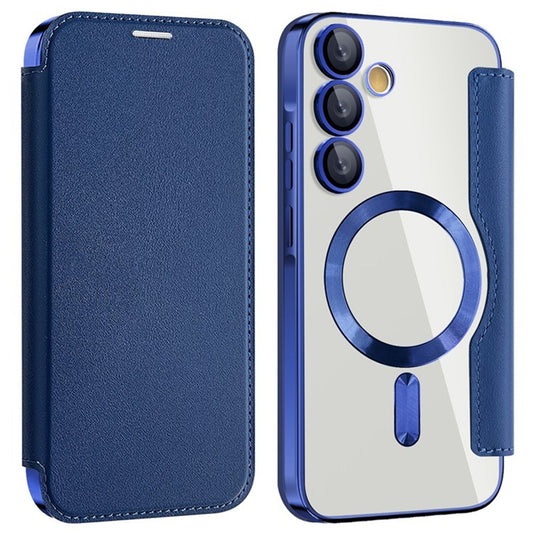 MagSafe-etui til Samsung Galaxy A35 5G A356, Techsuit, SmartMag Book, Blå