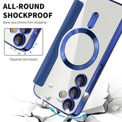 MagSafe-etui til Samsung Galaxy A35 5G A356, Techsuit, SmartMag Book, Blå
