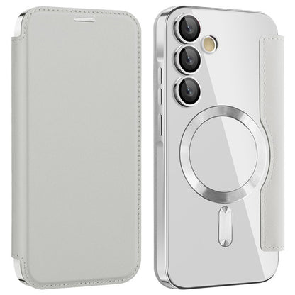 MagSafe-etui til Samsung Galaxy A35 5G A356, Techsuit, SmartMag Book, Grå