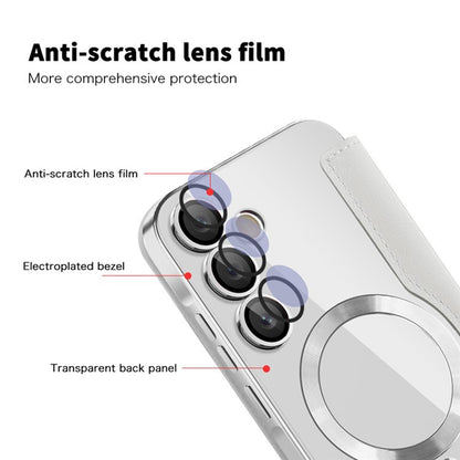 MagSafe-etui til Samsung Galaxy A35 5G A356, Techsuit, SmartMag Book, Grå